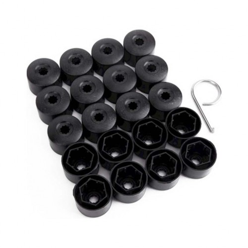 Otozet - VW Polo Bijon Civata Kapağı Siyah Renk 20 Adetli Set 17mm 1K06011739B9