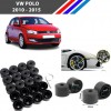Otozet - VW Polo Bijon Civata Kapağı Siyah Renk 20 Adetli Set 17mm 1K06011739B9