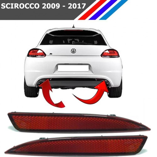 Otozet - VW Scirocco Arka Tampon Reflektörü Sol Ve Sağ Takım 2009-2017 1K8945105B