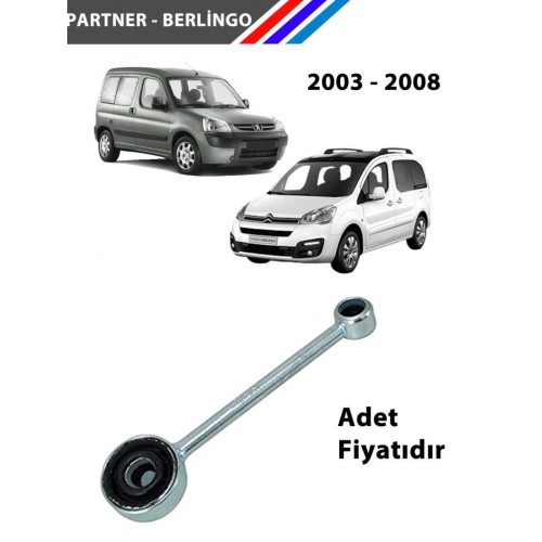 OTOZET Partner Berlingo II Kasa Vites Çubuğu Kısa Tip Adet 2454.F5