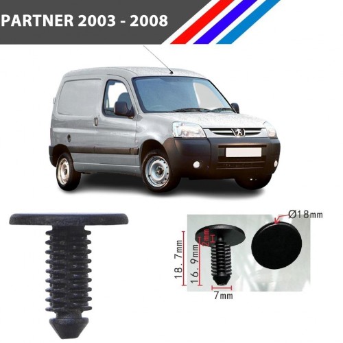 Partner Davlumbaz Döşeme Çok Amaçlı Klips