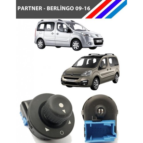 Partner Tepee - Berlingo Dış Dikiz Ayna Kumanda Düğmesi 6545KS
