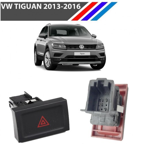 VW Tiguan Dörtlü Flaşör Düğmesi 2013 - 2016 5N0953509B