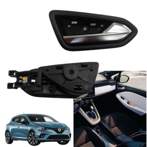 Renault Clio 5 Sağ Kapı Ön veya Arka İç Açma Kolu Krom 2019 - 2024