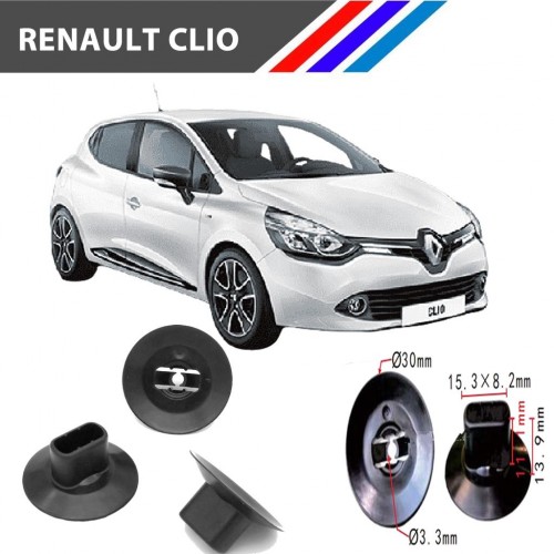 OTOZET Renault Clio Bagaj ve Davlumbaz Klipsi 100 Adetli Paket