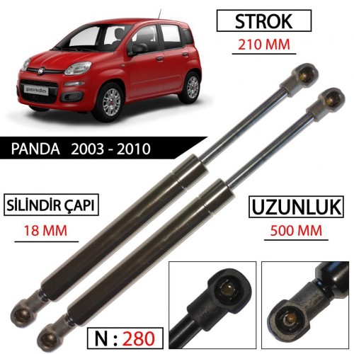 OTOZET Fiat Panda Bagaj Amortisörü Sağ Sol Takım 2003 - 2010
