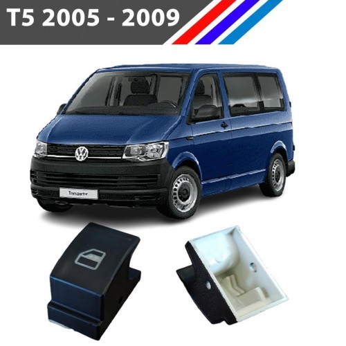 Transporter T5 Cam Düğme Kapağı 2 Adetli Set 2005 - 2009