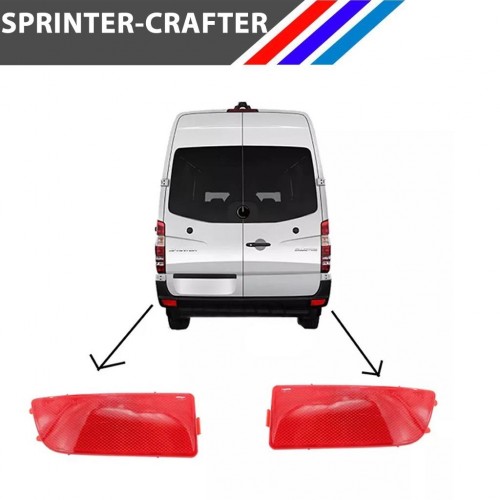 Sprinter - Crafter Tampon Reflektörü Sağ ve Sol Set 2006 - 2016