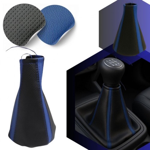 Üniversal Her Araca Uygun Vites Körüğü Direksiyon Kılıfı Emniyet Kemer Pedi Seti Boyun Yastığı Seti Full Set Mavi 6 Parçalı Set