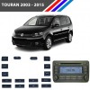 VW Touran Radyo CD Çalar Tuş Takımı 16 Parçalı 2003 - 2015