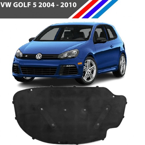 VW Golf 5 Motor Kaput İzolasyon Keçesi - Klipsli 2004 - 2010