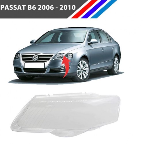 VW Passat B6 Ön Sol Far Camı Sürücü Tarafı 2006 - 2010