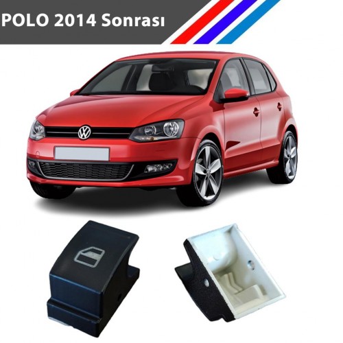 VW Polo Cam Düğme Kapağı 2 Adetli Set 2014 ve Sonrası