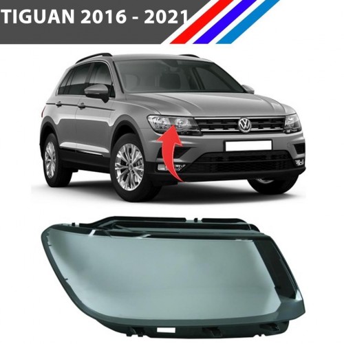 VW Tiguan Ledsiz Ön Sağ Far Camı Yolcu Tarafı 2016 - 2021