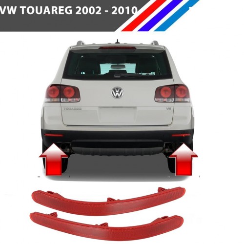 VW Touareg Arka Tampon Reflektörü Sol ve Sağ Takım 2002 - 2010